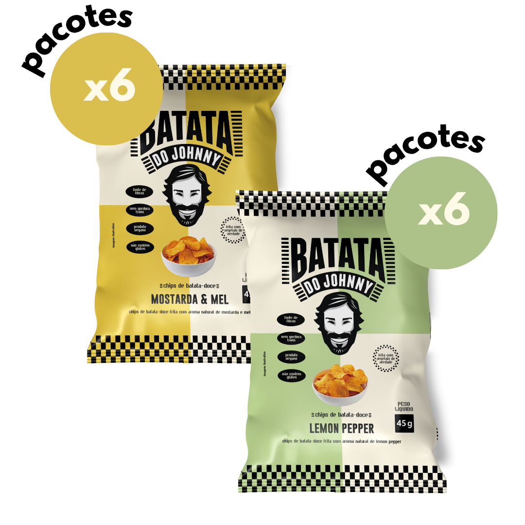 (R$ 10/unid) 2 versões | 12 unidades