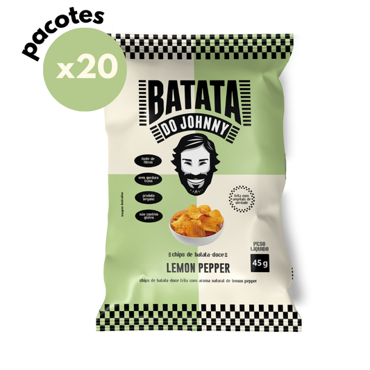 (R$ 9,00/unid) Batata doce com Lemon Pepper  | 20 unidades