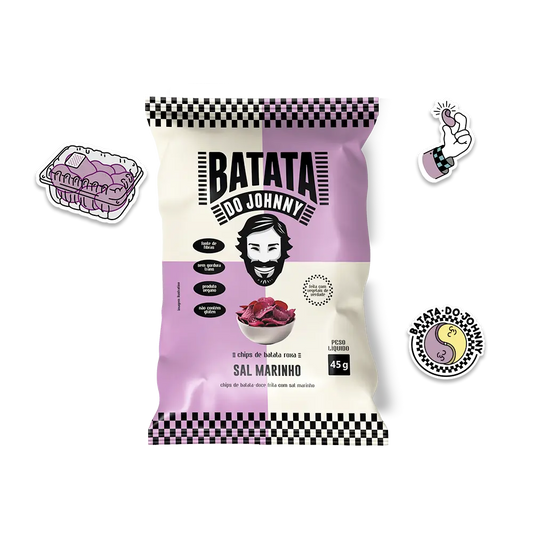 Batata doce Roxa com Sal Marinho